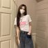 Women Hollow Out Short T shirt Summer Short Sleeves Slim Fit Crop Tops Elegant Round Neck Pullover Blouse White XL