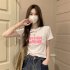 Women Hollow Out Short T shirt Summer Short Sleeves Slim Fit Crop Tops Elegant Round Neck Pullover Blouse White XL