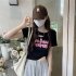 Women Hollow Out Short T shirt Summer Short Sleeves Slim Fit Crop Tops Elegant Round Neck Pullover Blouse White XL
