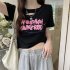 Women Hollow Out Short T shirt Summer Short Sleeves Slim Fit Crop Tops Elegant Round Neck Pullover Blouse White XL