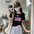 Women Hollow Out Short T shirt Summer Short Sleeves Slim Fit Crop Tops Elegant Round Neck Pullover Blouse White XL