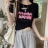 Women Hollow Out Short T shirt Summer Short Sleeves Slim Fit Crop Tops Elegant Round Neck Pullover Blouse White XL