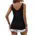 Women Hollow Sweater Tank Tops Knit Vest Comfortable Breathable V Neck Solid Color Summer Casual Sleeveless Tops White L