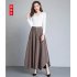 Women Irregular Cropped Pants Trendy Elegant High Waist Large Size Casual Loose Solid Color Wide leg Pants red 3XL