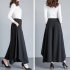 Women Irregular Cropped Pants Trendy Elegant High Waist Large Size Casual Loose Solid Color Wide leg Pants red 3XL