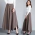 Women Irregular Cropped Pants Trendy Elegant High Waist Large Size Casual Loose Solid Color Wide leg Pants red 4XL