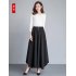 Women Irregular Cropped Pants Trendy Elegant High Waist Large Size Casual Loose Solid Color Wide leg Pants red 4XL