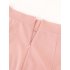 Women Irregular Ruffle Skirt Trendy Elegant Elastic High Waist Fishtail Skirts For Party pink XXL