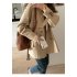 Women Jacket Double Breasted Trench Coat Windbreaker Jacket Autumn Trench Coat Stylish Loose Top For Commuting Traveling black L