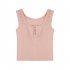 Women Knitted Tank Tops Summer U neck Slim Fit Crop Tops Sexy Slim Fit Simple Solid Color Sleeveless Shirt White L