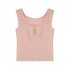 Women Knitted Tank Tops Summer U neck Slim Fit Crop Tops Sexy Slim Fit Simple Solid Color Sleeveless Shirt White L