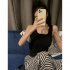 Women Knitted Tank Tops Summer U neck Slim Fit Crop Tops Sexy Slim Fit Simple Solid Color Sleeveless Shirt White XXL