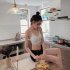 Women Lace Bra Underwear Sexy Cross Beautiful Back Design Unpadded Full Coverage Bra Bottom Tube Top White One size fits all