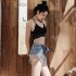 Women Lace Bra Underwear Sexy Cross Beautiful Back Design Unpadded Full Coverage Bra Bottom Tube Top White One size fits all