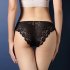 Women Lace Floral Sexy Underwear Ultra thin Low Rise Erotic Lingerie Briefs Temptation Panties Blue One size