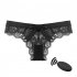 Women Lace Underwear Panty 10 Vibration Modes Usb Charging Wireless Remote Control Vibrator Adult Sex Toys Remote control  black panties
