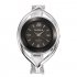 Women Lady Fashion Luxury Quartz Watch All Steel Analog Silver Dial Dress Watch Bracelet Wristwatch Oval white