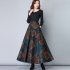 Women Lady Fashion Simple Design Autumn Winter Woolen Plaid A line Skirt 2  M