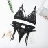Women Lingerie Sexy Lace Bra Erotic Bra Briefs Set Plus Size Sexy Underwear red XL