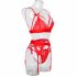 Women Lingerie Sexy Lace Bra Erotic Bra Briefs Set Plus Size Sexy Underwear black XL