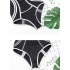 Women Long Sleeve Swimwear Sunscreen Quick drying High Waist Sports Swimsuit For Swimming Surfing Bathing black L