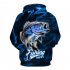 Women Long Sleeves Hoodie Fun Underwater Fish World 3d Digital Printing Sweater Loose Casual Hooded Sweatshirt 002 2XL