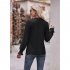 Women Long Sleeves Shirt V Neck Casual Solid Color Loose Blouse Elegant Hollow out Pullover Tunic Tops White L