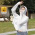 Women Long Sleeves Sun Protection Shirt Ice Silk Breathable Thin Hooded Jacket For Outdoor Fishing Hiking 8131 green one size