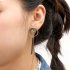 Women Long Tassel Pendant Asymmetric Shell Earrings