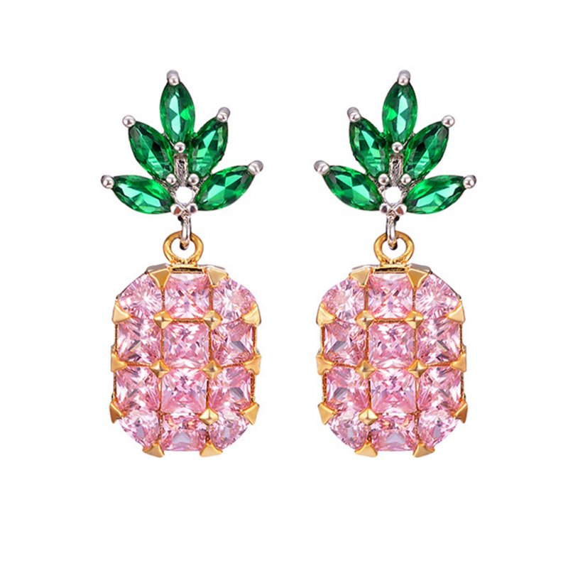 Women Lovely Cartoon Pineapple Shape Earring/Necklace Elegant Fashion Jewelry