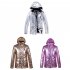 Women Man Winter Warm Thickening Waterproof And Windproof Skiing Hiking Jacket Tops Rose gold S