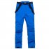 Women Man Winter Warm Thickening Waterproof And Windproof Skiing Hiking Pants Trousers without Belt blue M