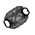 Women Mask Lace Embroidery Floral Dust proof Anti fog Single layer Mask Travel Protection Black  One size