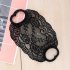 Women Mask Lace Embroidery Floral Dust proof Anti fog Single layer Mask Travel Protection Black  One size