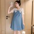 Women Maternity Dress Summer Short Sleeves Chiffon A line Skirt Fashion Solid Color Lace up Loose Dress 510 black skirt M