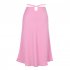 Women Maxi Skirt Wrap Pencil Zipper Long Skirts Slim Fit Solid Color Lace up Bodycon A line Skirt pink S