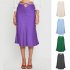 Women Maxi Skirt Wrap Pencil Zipper Long Skirts Slim Fit Solid Color Lace up Bodycon A line Skirt Purple M