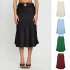 Women Maxi Skirt Wrap Pencil Zipper Long Skirts Slim Fit Solid Color Lace up Bodycon A line Skirt Purple M