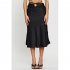 Women Maxi Skirt Wrap Pencil Zipper Long Skirts Slim Fit Solid Color Lace up Bodycon A line Skirt Purple M