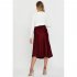 Women Maxi Skirt Wrap Pencil Zipper Long Skirts Slim Fit Solid Color Lace up Bodycon A line Skirt Purple M