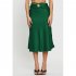 Women Maxi Skirt Wrap Pencil Zipper Long Skirts Slim Fit Solid Color Lace up Bodycon A line Skirt Purple M