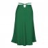 Women Maxi Skirt Wrap Pencil Zipper Long Skirts Slim Fit Solid Color Lace up Bodycon A line Skirt green L
