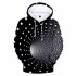 Women Men 3D Digital Printing Long Sleeved Hooded Casual Sweater for Campus A style L