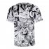 Women Men Ahegao Anime Summer Loose 3D Printing Short Sleeve T shirt C style XXL