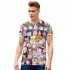 Women Men Ahegao Anime Summer Loose 3D Printing Short Sleeve T shirt C style XXL