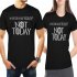 Women Men Fashion Casual Game of Thrones Arya Stark Not Today Summer Short Sleeve T shirt Black A S