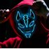 Women Men LED Luminous PVC Mask for Carnival Dance Ball Halloween Christmas 20 24 red