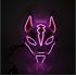 Women Men LED Luminous PVC Mask for Carnival Dance Ball Halloween Christmas 20 24 purple