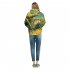 Women Men Loose 3D Underwater World Fish Printing Hooded Jacket Pullover  Photo Color XXL