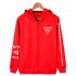 Women Men SEVENTEEN SVT Concert Autumn Zipper Sweater Coat Jacket Tops red XXL